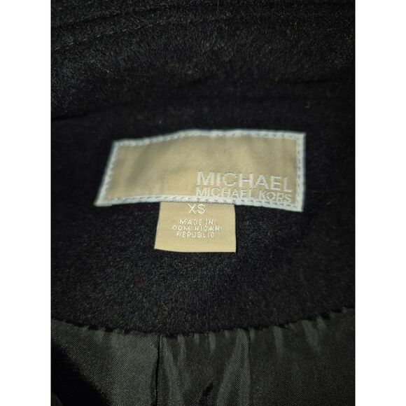 MICHAEL Michael Kors Blended Wool Jacket Coat Size XS Black - Picture 3 of 11